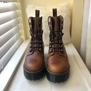 Dr. Marten Brown Heeled Boots